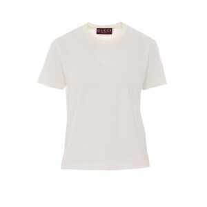 Gucci Women Gucci Incrocio Gg T-Shirt With Web